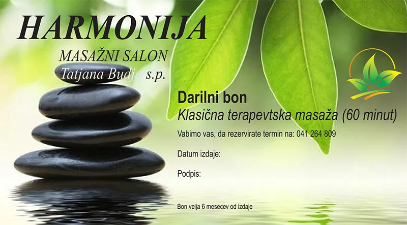 Darilni bon salona Harmonija